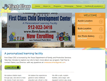 Tablet Screenshot of firstclasscdc.com